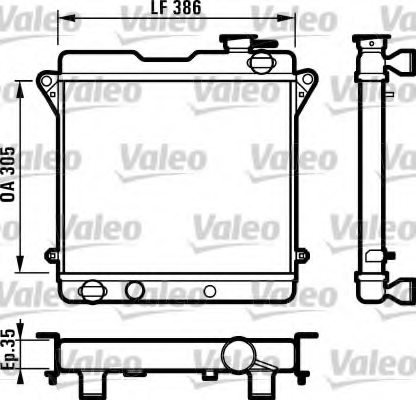 VALEO 730076 Radiator, engine cooling